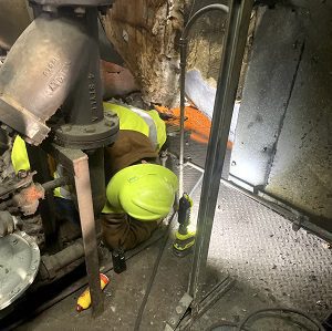 equipment repair, Staging